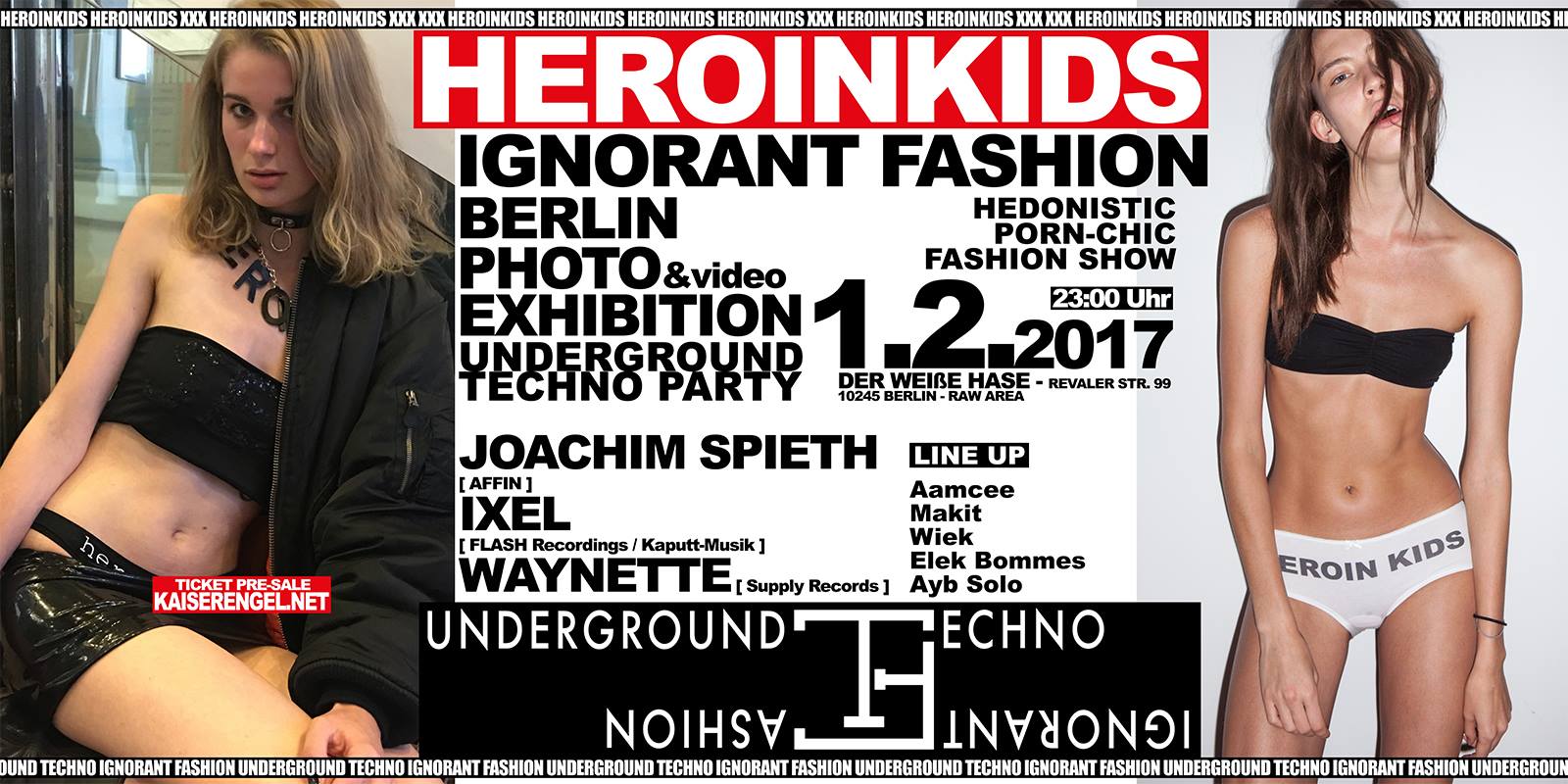 Techno Porn - HEROIN KIDS ART EXHIBITION & UNDERGROUND TECHNO PARTY @ Der ...