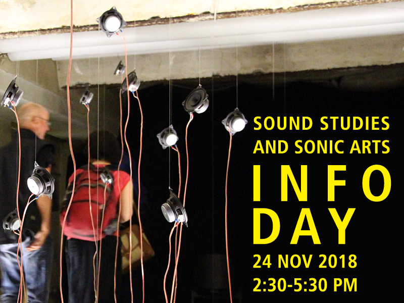 Sound Studies And Sonic Arts Info Day 2018 Und Veranstaltung Mit